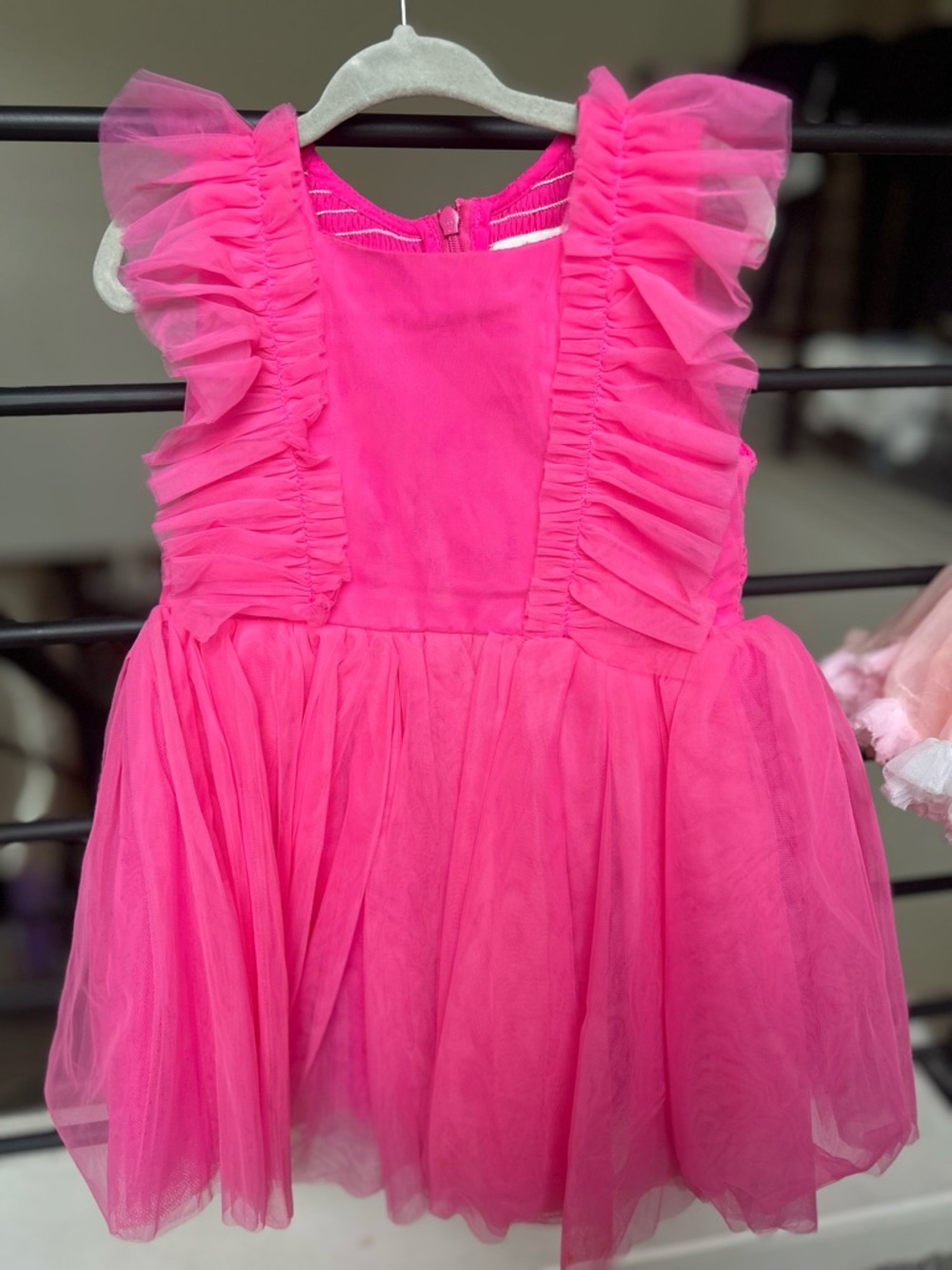 Ivy City Co Pink Ruffle Tulle Dress